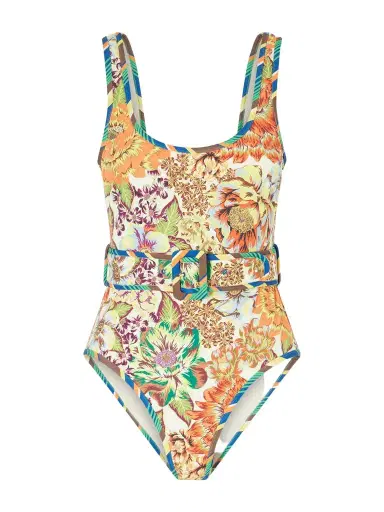 ALÉMAIS Charlie Belted Floral-print Swimsuit | Thumbnail 1