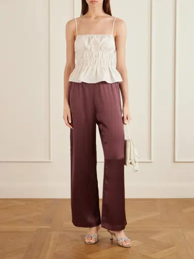 Staud Ayla Ruffled Linen Tank | Thumbnail 2 Staud Ayla Ruffled Linen Tank | Thumbnail 2
