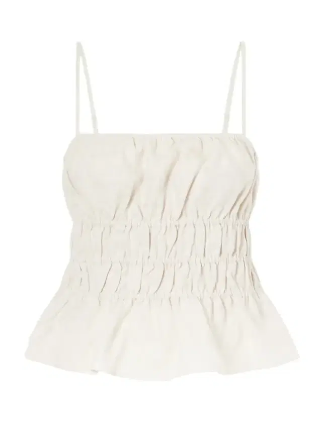 Ayla Ruffled Linen Tank
