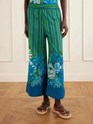 ALÉMAIS Margo Printed Organic Cotton-voile Wide-leg Pants | Thumbnail 3 ALÉMAIS Margo Printed Organic Cotton-voile Wide-leg Pants | Thumbnail 3