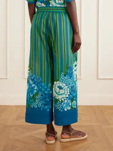 ALÉMAIS Margo Printed Organic Cotton-voile Wide-leg Pants | Thumbnail 4 ALÉMAIS Margo Printed Organic Cotton-voile Wide-leg Pants | Thumbnail 4