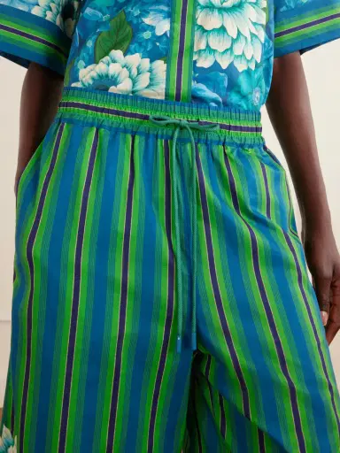 ALÉMAIS Margo Printed Organic Cotton-voile Wide-leg Pants | Thumbnail 5 ALÉMAIS Margo Printed Organic Cotton-voile Wide-leg Pants | Thumbnail 5
