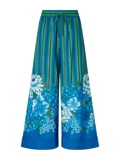 ALÉMAIS Margo Printed Organic Cotton-voile Wide-leg Pants | Thumbnail 1 ALÉMAIS Margo Printed Organic Cotton-voile Wide-leg Pants | Thumbnail 1