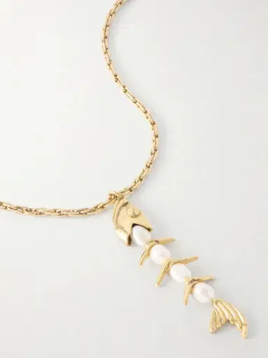 ALÉMAIS Calypso Gold-tone And Pearl Necklace | Thumbnail 4 ALÉMAIS Calypso Gold-tone And Pearl Necklace | Thumbnail 4