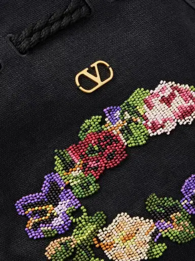 Valentino Garavani Nellcote Alice Sequin-embellished Brass Logo Drawstring Bag | Thumbnail 5 Valentino Garavani Nellcote Alice Sequin-embellished Brass Logo Drawstring Bag | Thumbnail 5
