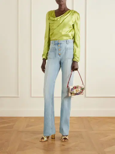 Valentino Garavani Devain Sequin-embellished Cloqué Shoulder Bag | Thumbnail 3