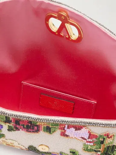 Valentino Garavani Devain Sequin-embellished Cloqué Shoulder Bag | Thumbnail 6