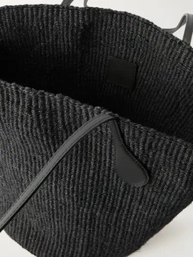 Liffner Sprout Leather-trimmed Sisal Tote Bag | Thumbnail 6 Liffner Sprout Leather-trimmed Sisal Tote Bag | Thumbnail 6