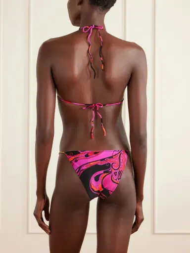 PUCCI Printed Triangle Bikini Top | Thumbnail 3