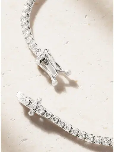 STONE AND STRAND 14-karat White Gold Diamond Tennis Bracelet | Thumbnail 3