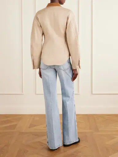RÙADH The Lennox Suede-trimmed Organic Cotton-twill Jacket | Thumbnail 4 RÙADH The Lennox Suede-trimmed Organic Cotton-twill Jacket | Thumbnail 4