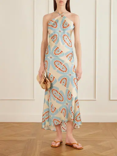 Themis Z Thaleia Printed Silk-satin Maxi Dress | Thumbnail 2 Themis Z Thaleia Printed Silk-satin Maxi Dress | Thumbnail 2