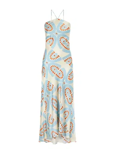 Themis Z Thaleia Printed Silk-satin Maxi Dress | Thumbnail 1 Themis Z Thaleia Printed Silk-satin Maxi Dress | Thumbnail 1