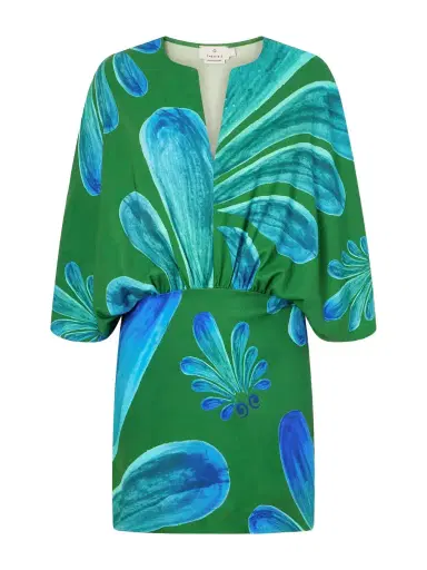Themis Z Alcmene Printed Satin Mini Dress | Thumbnail 1