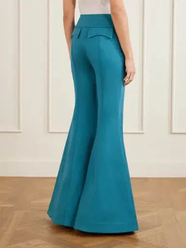 Zimmermann Luna Cotton-drill Flared Pants | Thumbnail 4 Zimmermann Luna Cotton-drill Flared Pants | Thumbnail 4