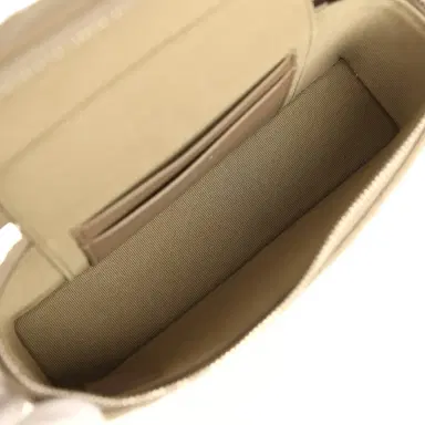 Chanel Chanel Chevron Top Handle Long Vanity Case with Chain Dark Khaki Shiny Caviar Silver Hardware | Thumbnail 8