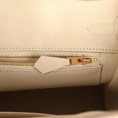 HERMÈS Hermes Birkin 25 Craie Togo Gold Hardware | Thumbnail 8 HERMÈS Hermes Birkin 25 Craie Togo Gold Hardware | Thumbnail 8