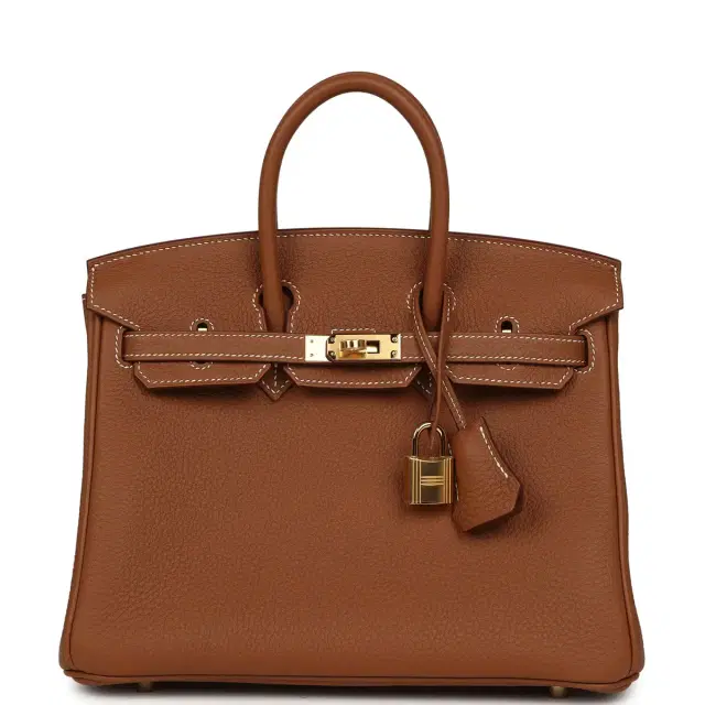 Hermes Birkin 25 Gold Togo Gold Hardware