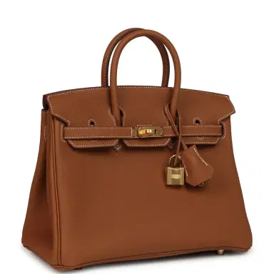 HERMÈS Hermes Birkin 25 Gold Togo Gold Hardware | Thumbnail 2 HERMÈS Hermes Birkin 25 Gold Togo Gold Hardware | Thumbnail 2
