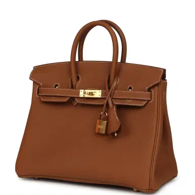 HERMÈS Hermes Birkin 25 Gold Togo Gold Hardware | Thumbnail 5 HERMÈS Hermes Birkin 25 Gold Togo Gold Hardware | Thumbnail 5