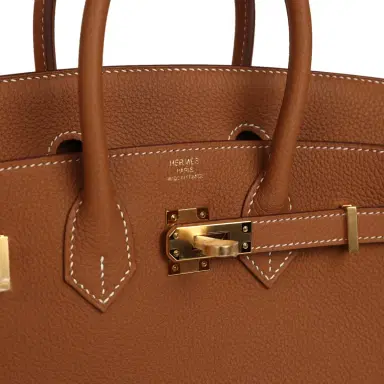 HERMÈS Hermes Birkin 25 Gold Togo Gold Hardware | Thumbnail 7 HERMÈS Hermes Birkin 25 Gold Togo Gold Hardware | Thumbnail 7