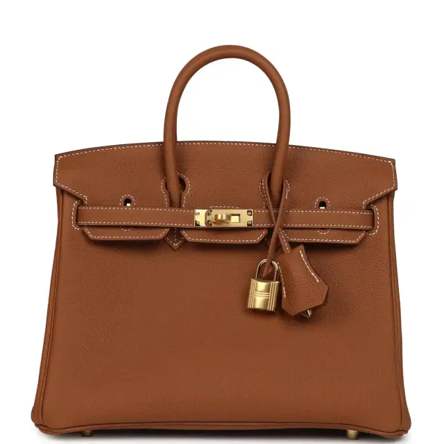 hermes Hermes Birkin 25 Gold Togo Gold Hardware