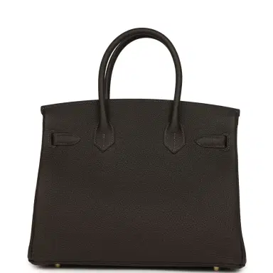 HERMÈS Hermes Birkin 30 Bai Brun Togo Gold Hardware | Thumbnail 4 HERMÈS Hermes Birkin 30 Bai Brun Togo Gold Hardware | Thumbnail 4
