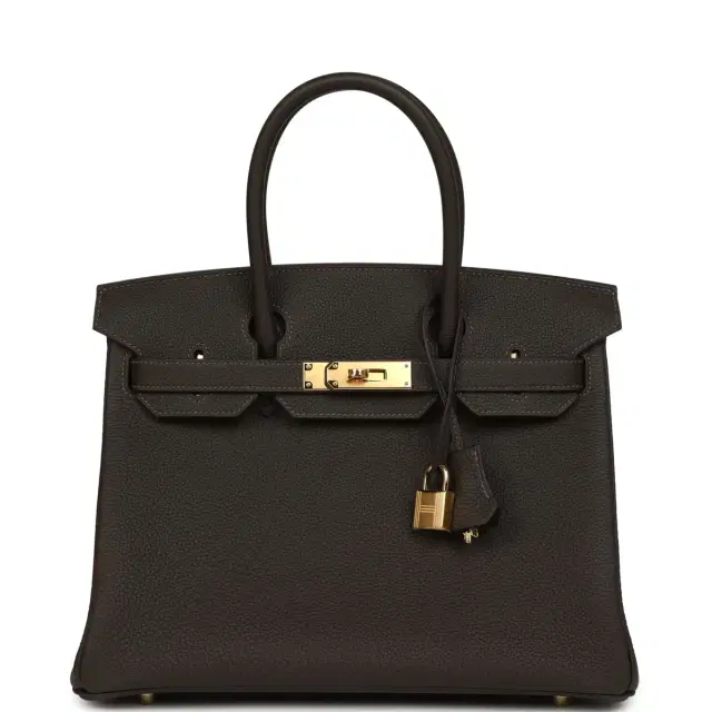 hermes Hermes Birkin 30 Bai Brun Togo Gold Hardware