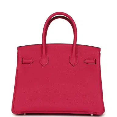 HERMÈS Hermes Birkin 30 Rose Mexico Togo Palladium Hardware | Thumbnail 4 HERMÈS Hermes Birkin 30 Rose Mexico Togo Palladium Hardware | Thumbnail 4