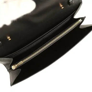 HERMÈS Hermes Constance Wallet To Go Black Epsom Gold Hardware | Thumbnail 8