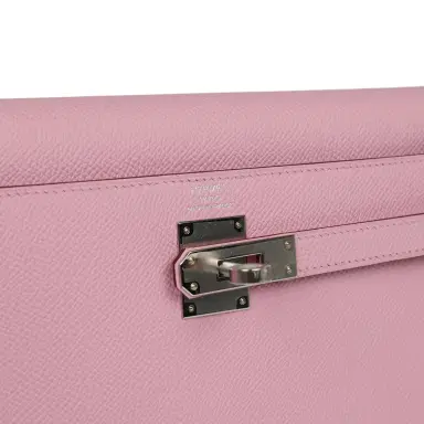 HERMÈS Hermes Kelly Elan Mauve Sylvestre Epsom Palladium Hardware | Thumbnail 7 HERMÈS Hermes Kelly Elan Mauve Sylvestre Epsom Palladium Hardware | Thumbnail 7