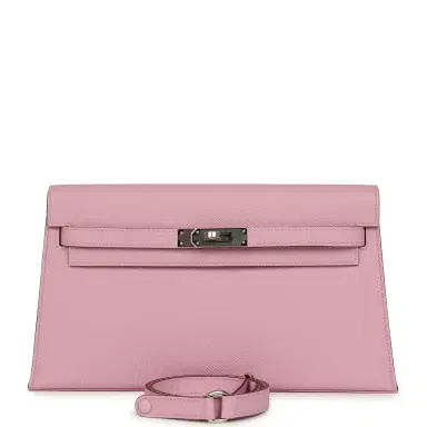 HERMÈS Hermes Kelly Elan Mauve Sylvestre Epsom Palladium Hardware | Thumbnail 1 HERMÈS Hermes Kelly Elan Mauve Sylvestre Epsom Palladium Hardware | Thumbnail 1