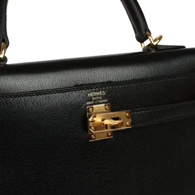 HERMÈS Hermes Kelly Sellier 25 Black Chevre Chamkila Gold Hardware | Thumbnail 7 HERMÈS Hermes Kelly Sellier 25 Black Chevre Chamkila Gold Hardware | Thumbnail 7