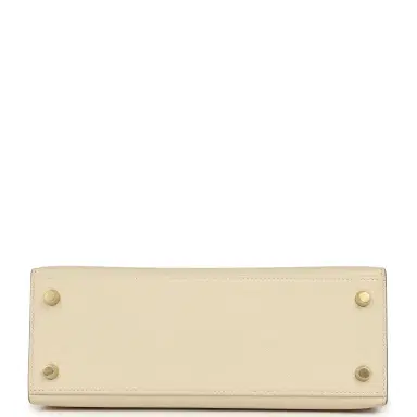 HERMÈS Hermes Kelly Sellier 25 Craie Epsom Gold Hardware | Thumbnail 6