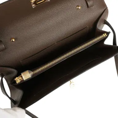 HERMÈS Hermes Kelly Wallet To Go Ecorce Epsom Gold Hardware | Thumbnail 8