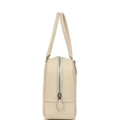 HERMÈS Hermes Plume 28 Bag Craie Swift Palladium Hardware | Thumbnail 3 HERMÈS Hermes Plume 28 Bag Craie Swift Palladium Hardware | Thumbnail 3