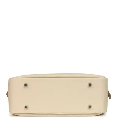 HERMÈS Hermes Plume 28 Bag Craie Swift Palladium Hardware | Thumbnail 6 HERMÈS Hermes Plume 28 Bag Craie Swift Palladium Hardware | Thumbnail 6