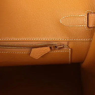 HERMÈS Pre-owned Hermes Birkin 35 Naturel Sable Togo Gold Hardware | Thumbnail 9 HERMÈS Pre-owned Hermes Birkin 35 Naturel Sable Togo Gold Hardware | Thumbnail 9