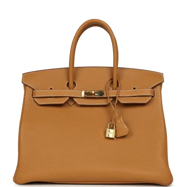 hermes Pre-owned Hermes Birkin 35 Naturel Sable Togo Gold Hardware