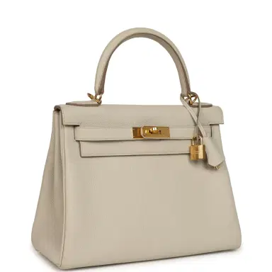 HERMÈS Pre-owned Hermes Kelly Retourne 28 Beton Togo Gold Hardware | Thumbnail 2