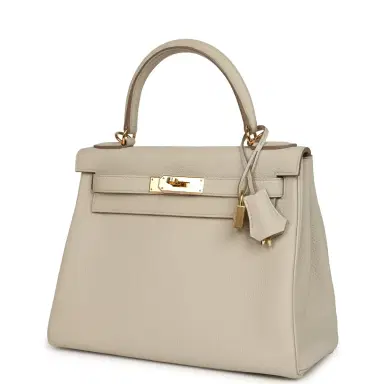 HERMÈS Pre-owned Hermes Kelly Retourne 28 Beton Togo Gold Hardware | Thumbnail 5