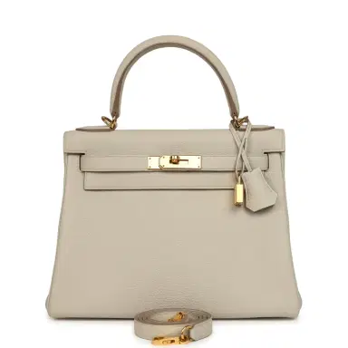 HERMÈS Pre-owned Hermes Kelly Retourne 28 Beton Togo Gold Hardware | Thumbnail 1