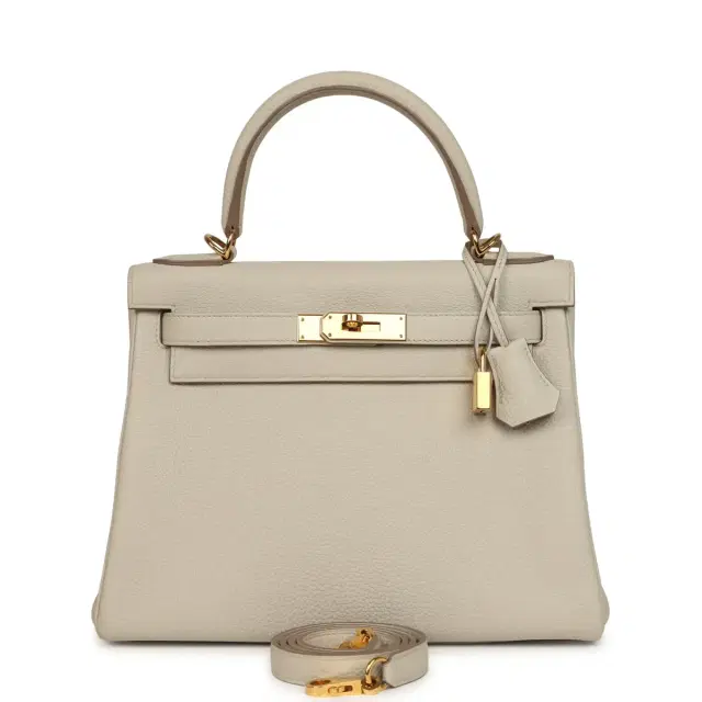 hermes Pre-owned Hermes Kelly Retourne 28 Beton Togo Gold Hardware