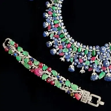 GOSHWARA Goshwara G-One 18K White Gold Diamond & Precious Stones Choker Necklace by The Solist | Thumbnail 2 GOSHWARA Goshwara G-One 18K White Gold Diamond & Precious Stones Choker Necklace by The Solist | Thumbnail 2