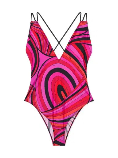 PUCCI Iride-Print V-Neck One Piece | Thumbnail 1
