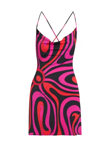PUCCI Marmo-Print Jersey Cowl-Neck Mini Dress | Thumbnail 1 PUCCI Marmo-Print Jersey Cowl-Neck Mini Dress | Thumbnail 1