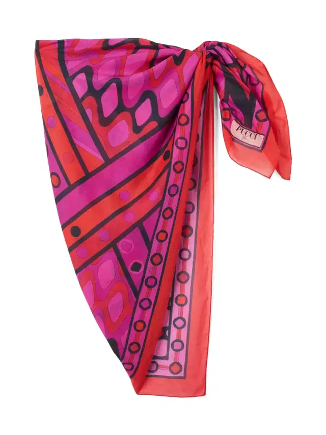 PUCCI Vivara Print Cotton Sarong