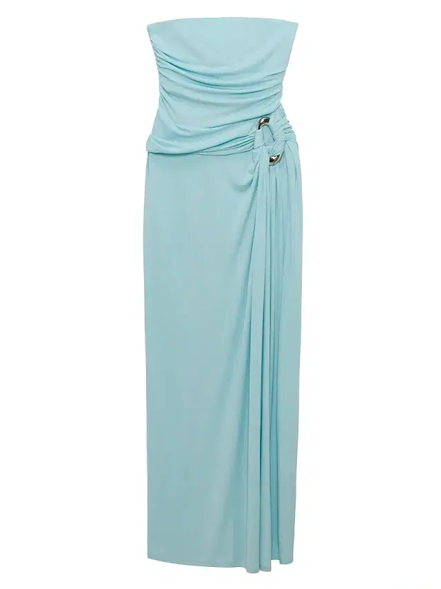 Women's Emma Ruched Bustier Gown - Pool