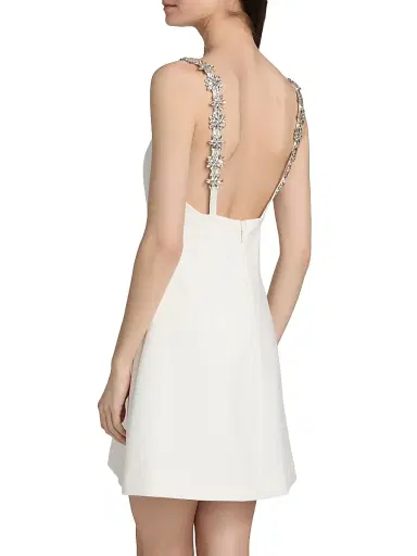 Cinq à Sept Women's Mattison Floral-Embellished Minidress - Cream | Thumbnail 5
