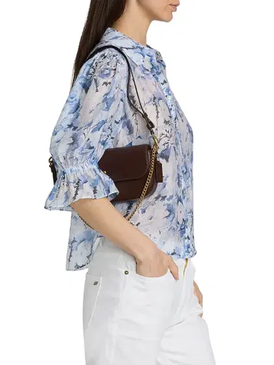 Cinq à Sept Women's Heirloom Petals Fiona Shirt - Navy Multi | Thumbnail 4